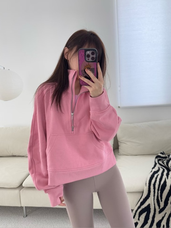 lululemon athletica Tops - Lululemon Scuba Oversized Funnel Neck Half Zip